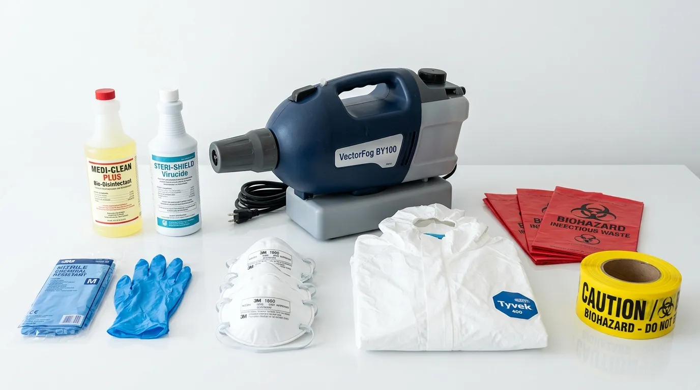 Professional biohazard remediation crew working in Forestville